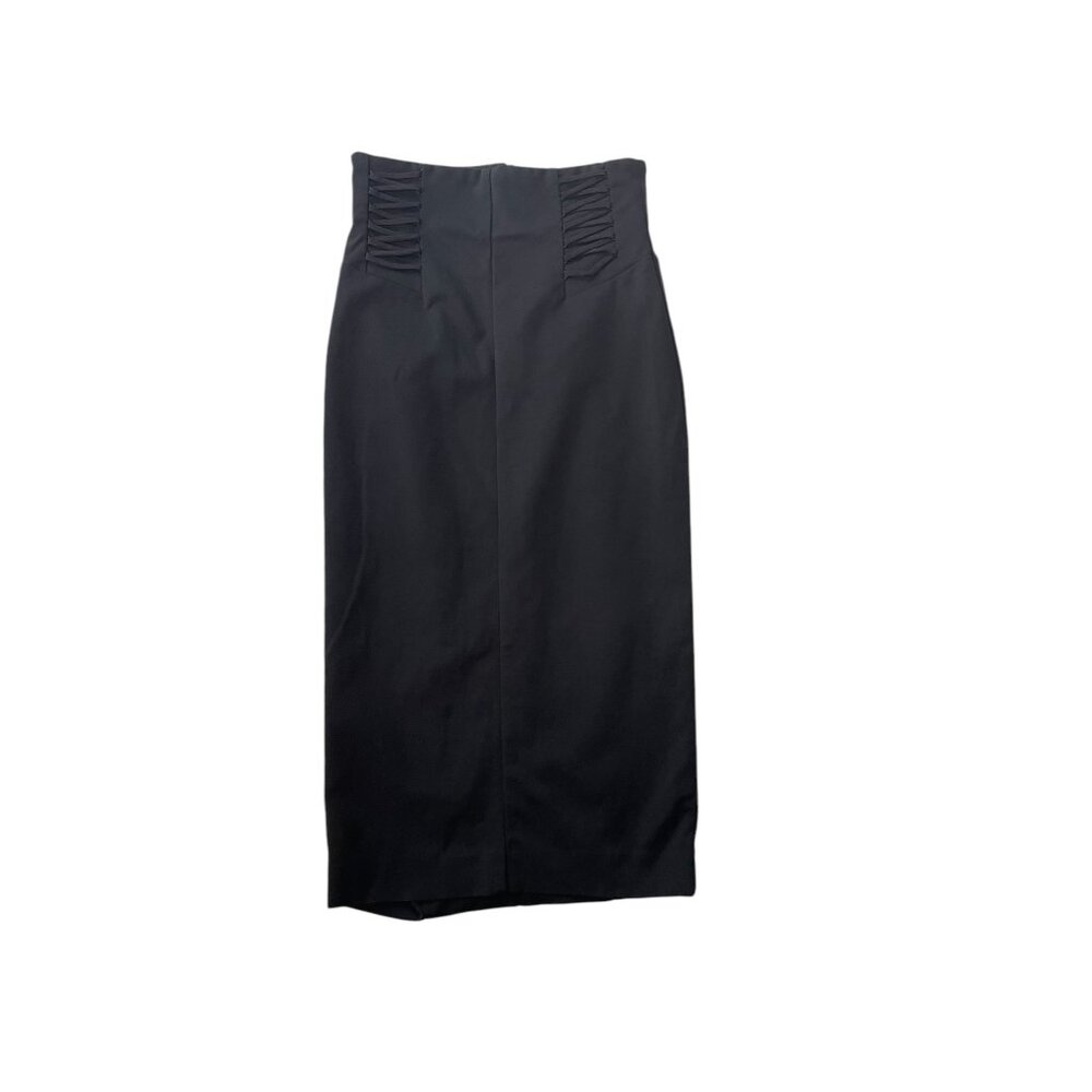 Marella Corset Detail Midi Pencil Skirt Goth Office Career Minimalist